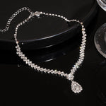 Radiant Teardrop Zircon Necklace - SHICCACHE