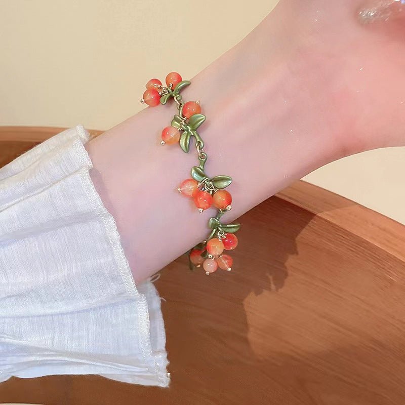 Red berries Bracelet - SHICCACHE