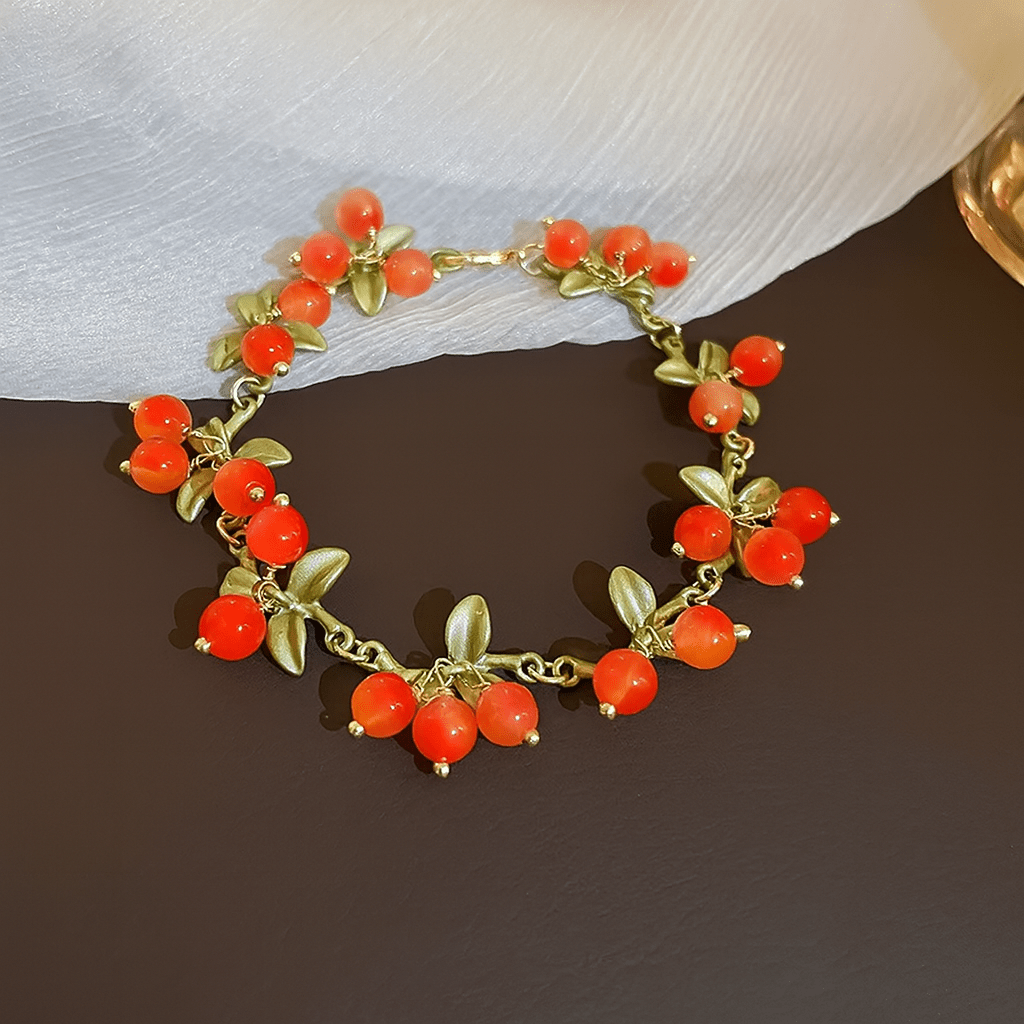 Red berries Bracelet - SHICCACHE