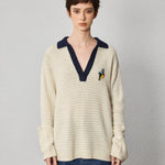 Relaxed Sophistication – Waffle Knit V - Neck Pullover - SHICCACHE