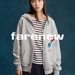 Retro Patch Zip Hoodie - SHICCACHE