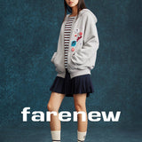 Retro Patch Zip Hoodie - SHICCACHE