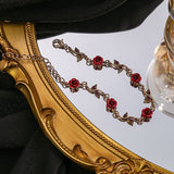 Rose Bloom Charm Bracelet - SHICCACHE