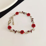 Rose Bloom Charm Bracelet - SHICCACHE