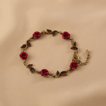Rose Bloom Charm Bracelet - SHICCACHE
