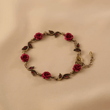 Rose Bloom Charm Bracelet - SHICCACHE