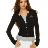 Snatched Fit Button - Up Crop Top - SHICCACHE