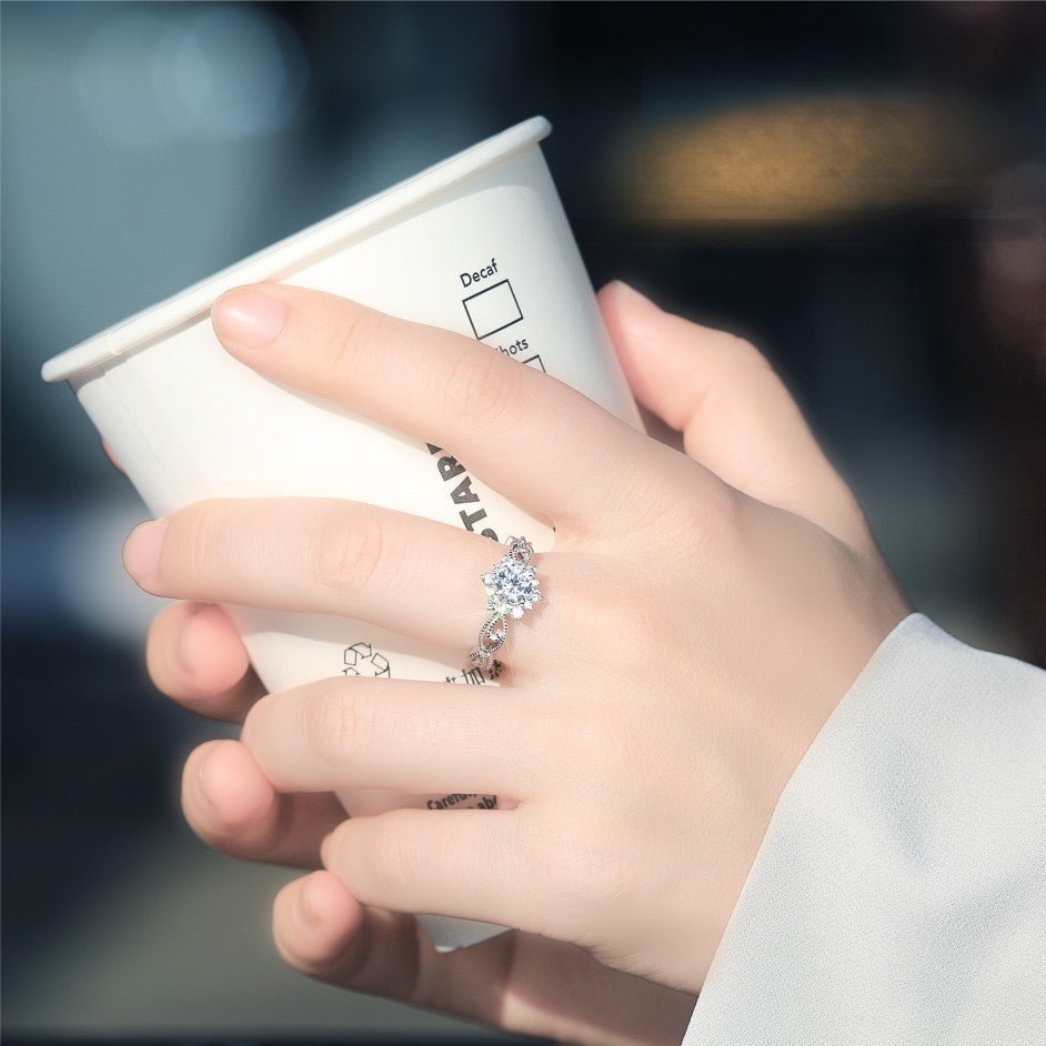 Snowflake Zircon Ring - SHICCACHE