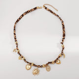Solar Charm Leopard Rope Necklace - SHICCACHE