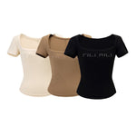 Square Neck Logo Tee - SHICCACHE