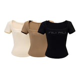 Square Neck Logo Tee - SHICCACHE