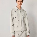 Star embroidered short jacket - SHICCACHE