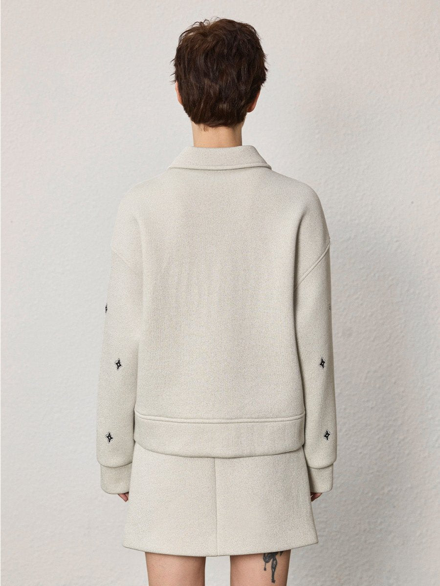 Star embroidered short jacket - SHICCACHE