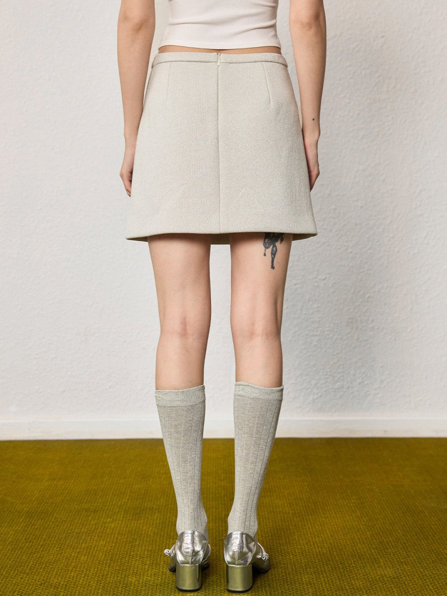 Star embroidered skirt - SHICCACHE