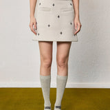 Star embroidered skirt - SHICCACHE