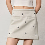 Star embroidered skirt - SHICCACHE
