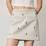 Star embroidered skirt - SHICCACHE