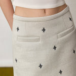 Star embroidered skirt - SHICCACHE