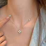 Starlit Blossom Zircon Necklace - SHICCACHE