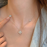 Starlit Blossom Zircon Necklace - SHICCACHE