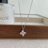 Starlit Blossom Zircon Necklace - SHICCACHE