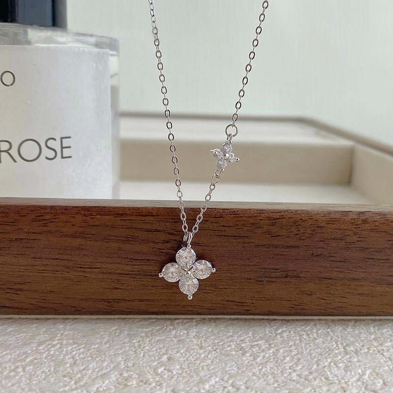 Starlit Blossom Zircon Necklace - SHICCACHE