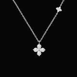 Starlit Blossom Zircon Necklace - SHICCACHE