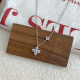 Starlit Blossom Zircon Necklace - SHICCACHE