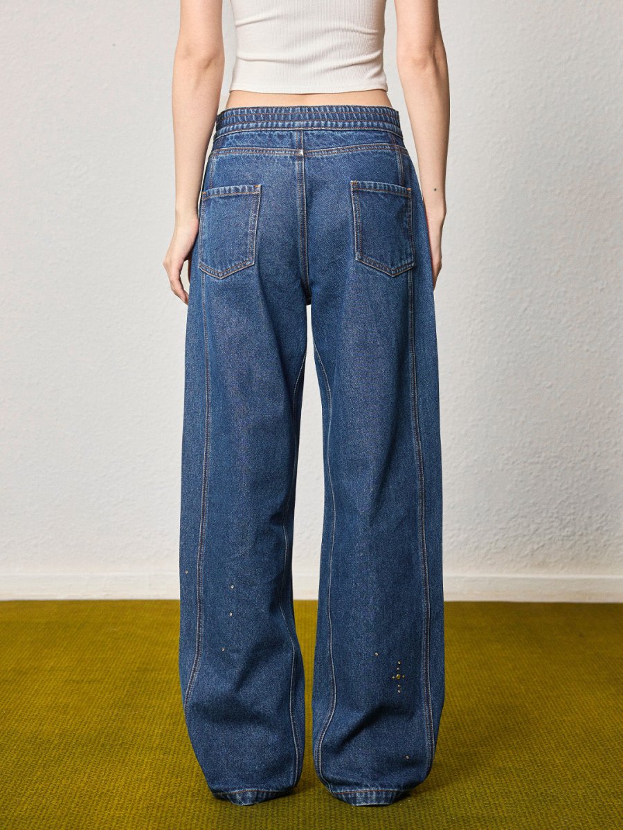 Starry Denim Wide - Leg Jeans - SHICCACHE