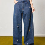 Starry Denim Wide - Leg Jeans - SHICCACHE