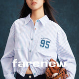Striped Cropped Shirt - SHICCACHE