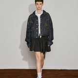 Studded Charm Denim Jacket - SHICCACHE