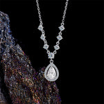 Tear - Drop Zircon Necklace - SHICCACHE