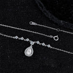 Tear - Drop Zircon Necklace - SHICCACHE