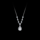 Tear - Drop Zircon Necklace - SHICCACHE