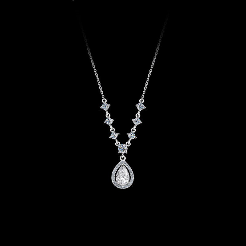 Tear - Drop Zircon Necklace - SHICCACHE