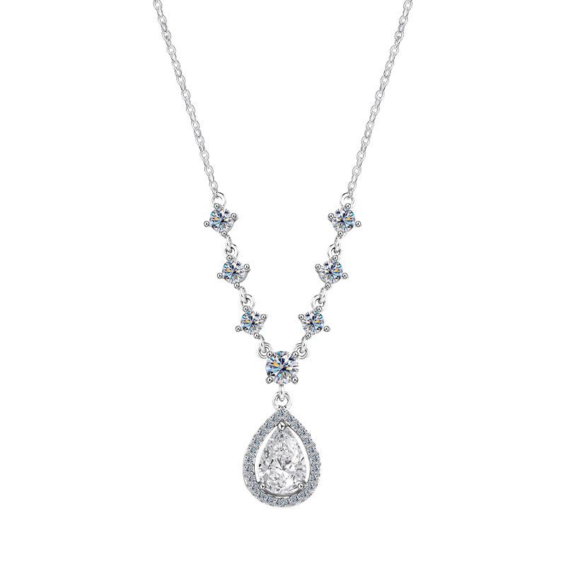 Tear - Drop Zircon Necklace - SHICCACHE
