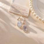 Teardrop Zircon Drop Earrings - SHICCACHE