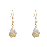 Teardrop Zircon Drop Earrings - SHICCACHE