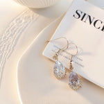 Teardrop Zircon Drop Earrings - SHICCACHE