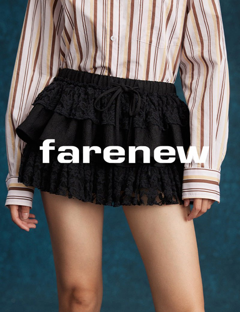 Tiered Lace Mini Skirt - SHICCACHE