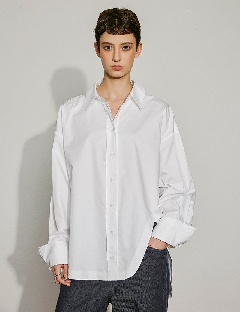 Timeless Oversized Cotton Shirt - SHICCACHE