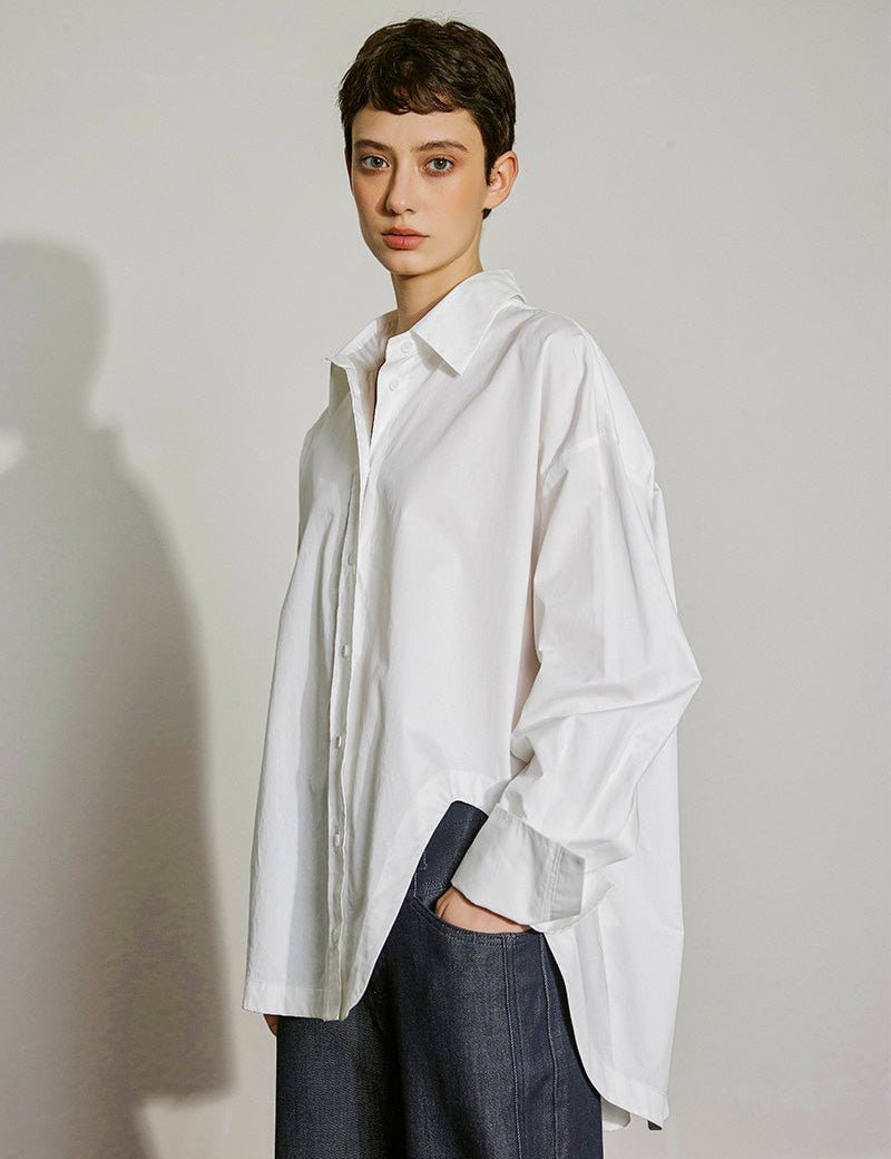 Timeless Oversized Cotton Shirt - SHICCACHE