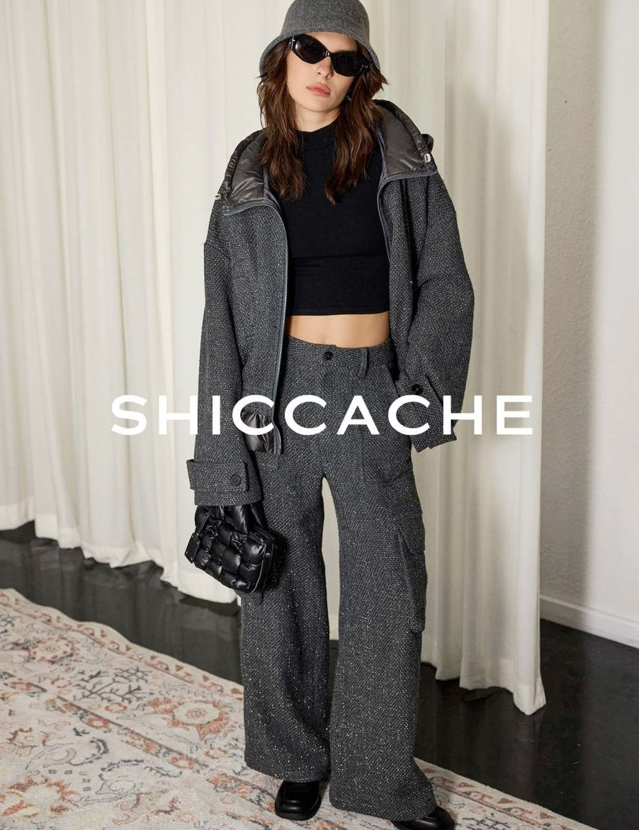 Tweed Two - Piece Set in Grey - SHICCACHE