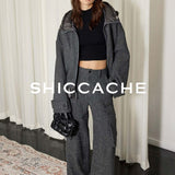 Tweed Two - Piece Set in Grey - SHICCACHE