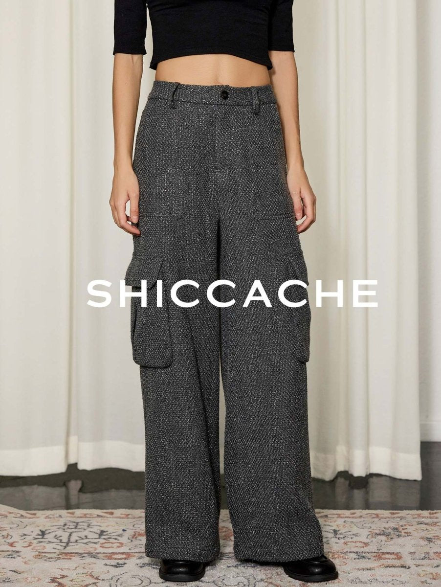 Tweed Two - Piece Set in Grey - SHICCACHE