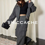 Tweed Two - Piece Set in Grey - SHICCACHE
