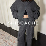 Tweed Two - Piece Set in Grey - SHICCACHE