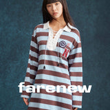 Varsity Striped Lace - Up Mini Dress - SHICCACHE