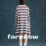 Varsity Striped Lace - Up Mini Dress - SHICCACHE